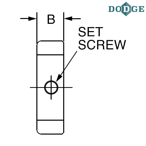 040020 DODGE - 1 3/8 SOLID STEEL COLLAR
