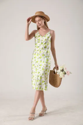 19 Momme Women's silk floral midi slip dress