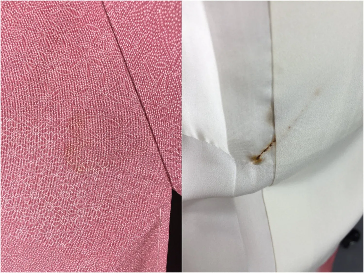 1960s Vintage Kimono Robe with Pink Floral Print