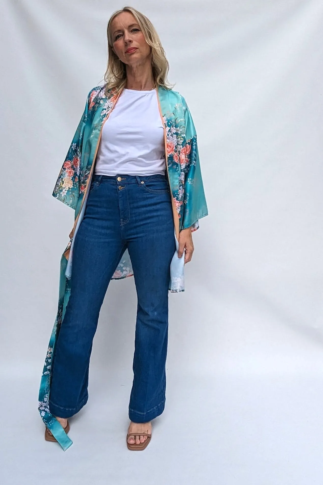 1970s Vintage Kimono Robe Jacket