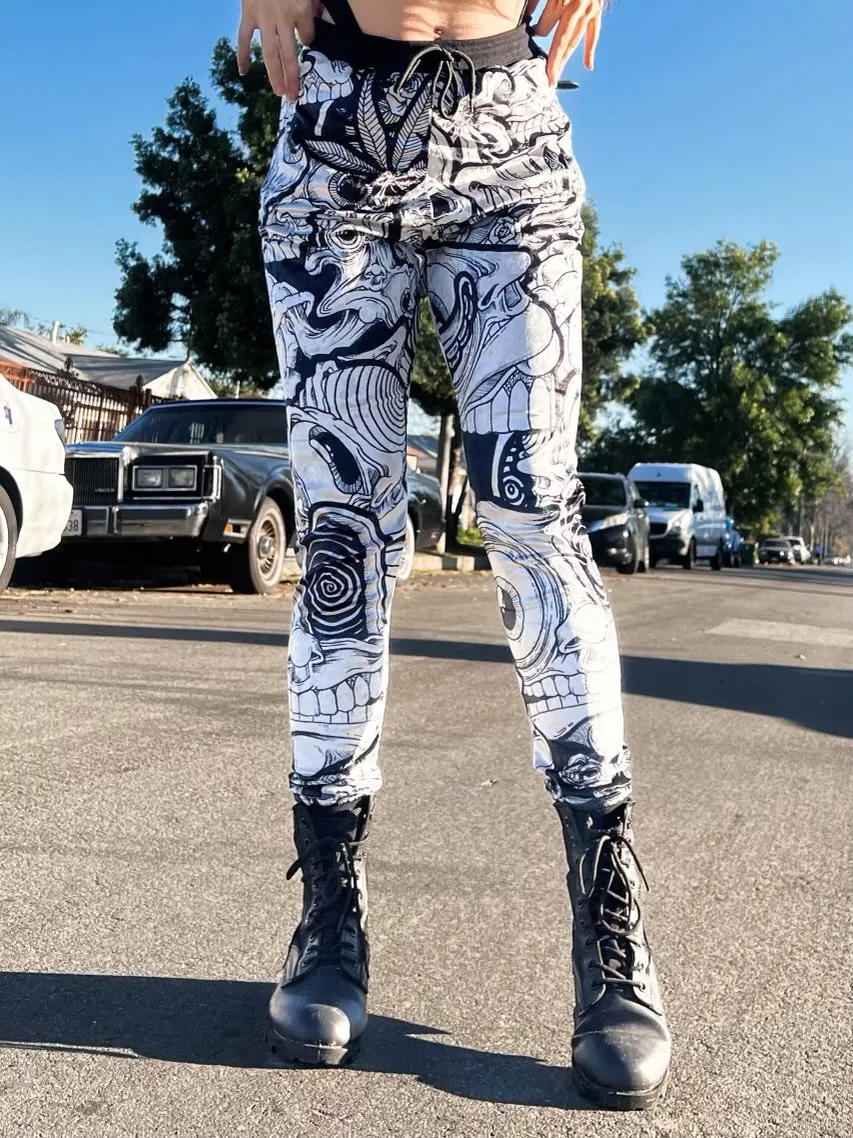 Abrooks - Ink Blot Crushed Velvet Joggers (LE 100)
