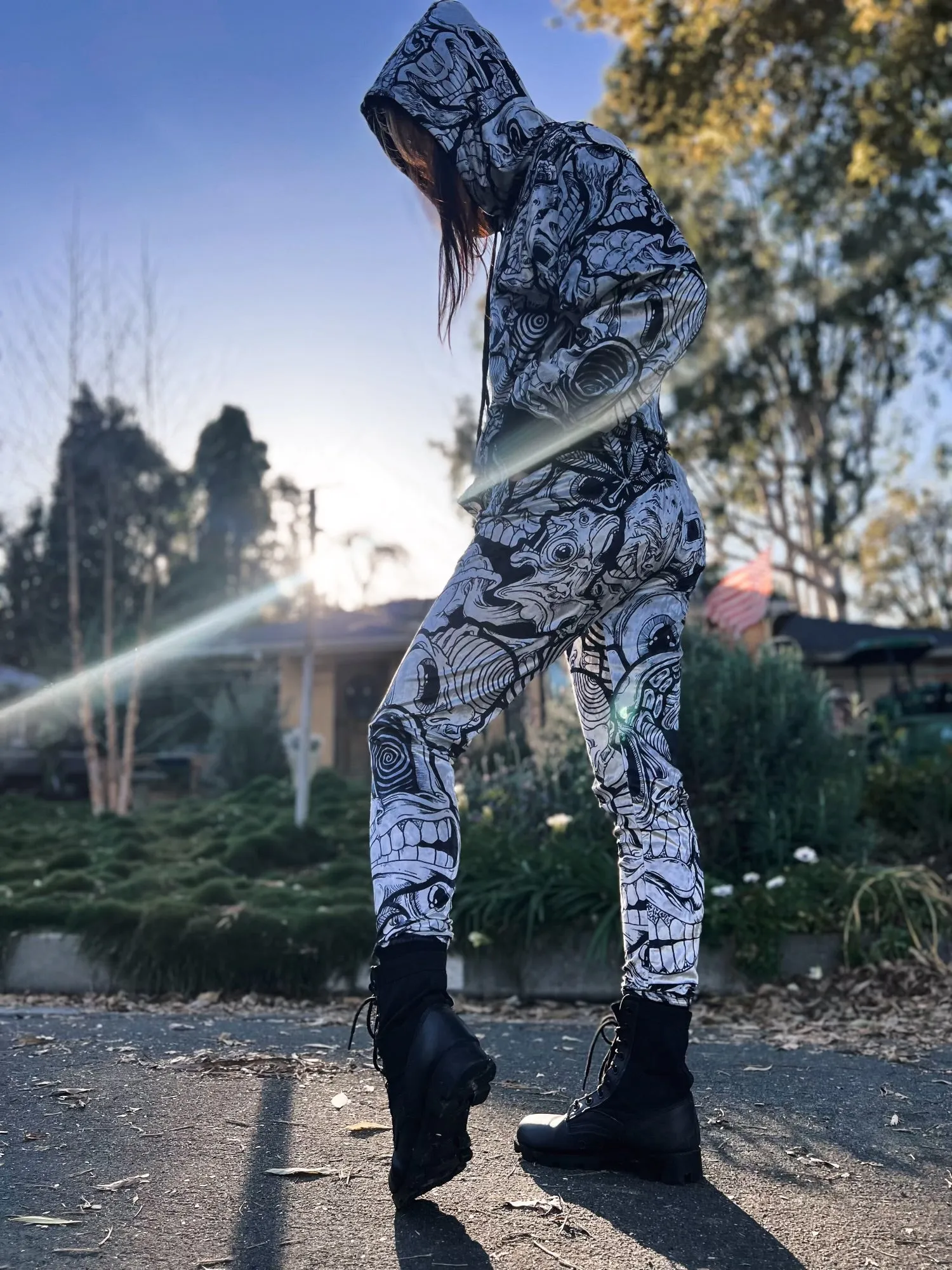 Abrooks - Ink Blot Crushed Velvet Joggers (LE 100)