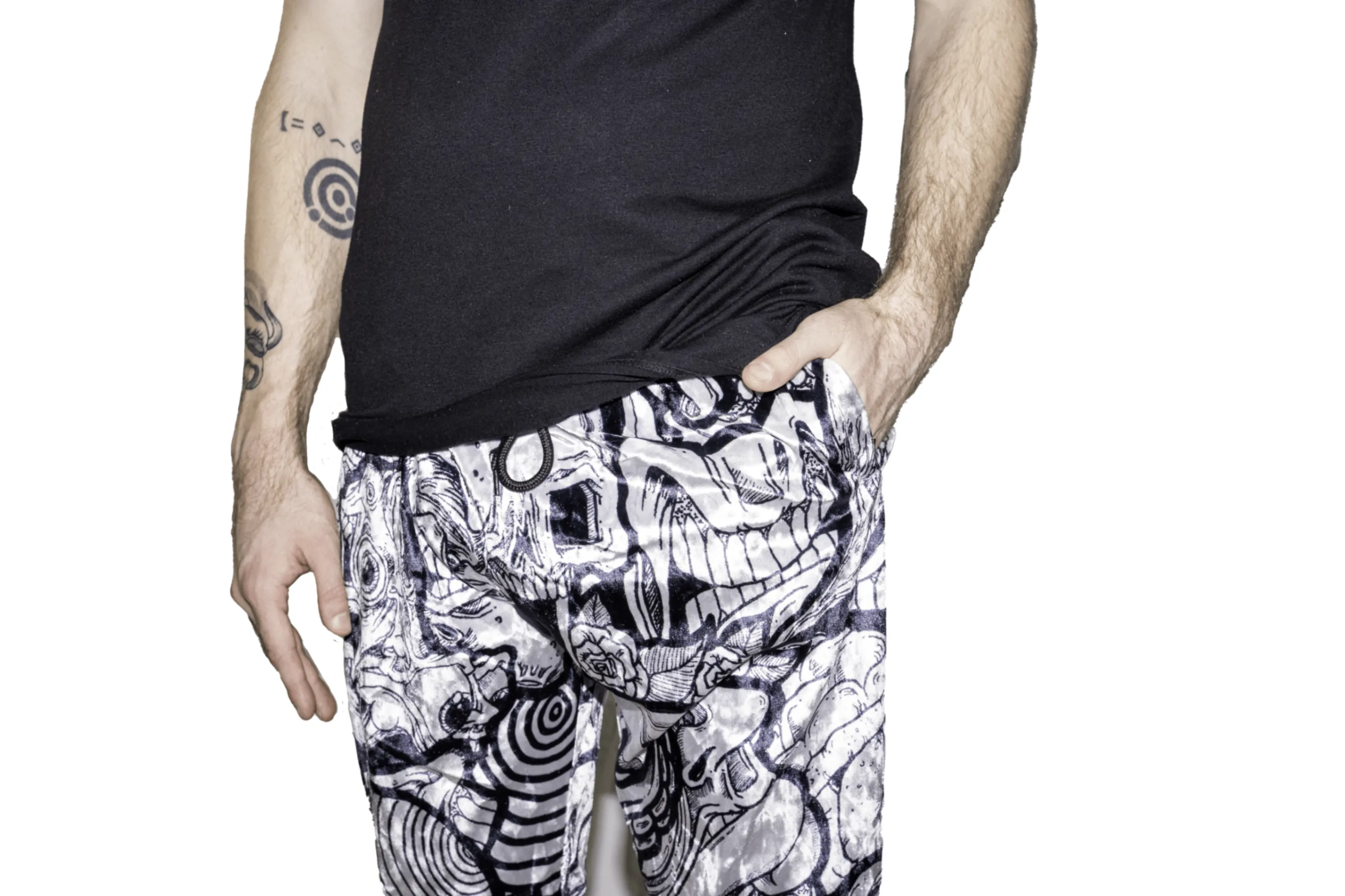 Abrooks - Ink Blot Crushed Velvet Joggers (LE 100)