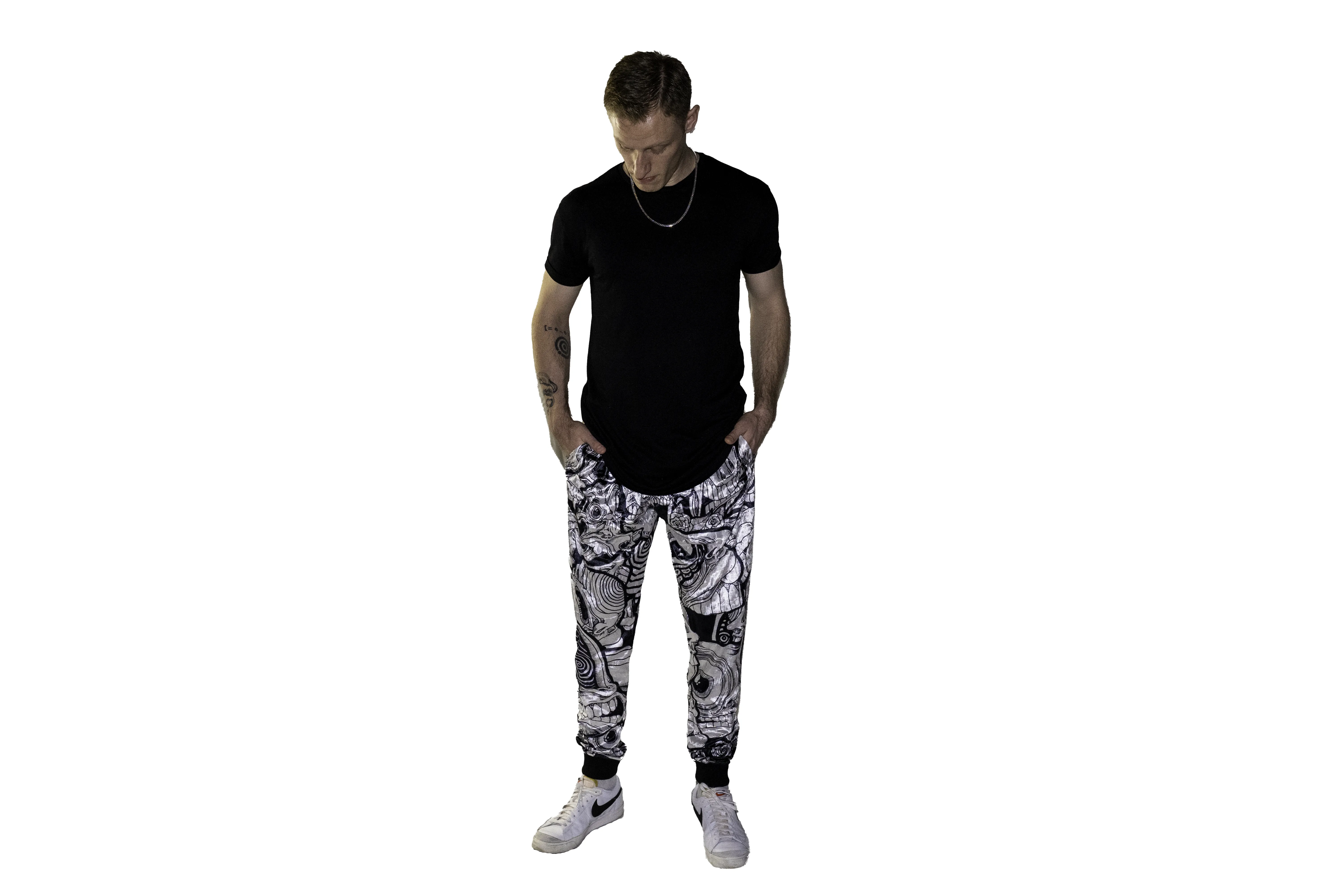 Abrooks - Ink Blot Crushed Velvet Joggers (LE 100)