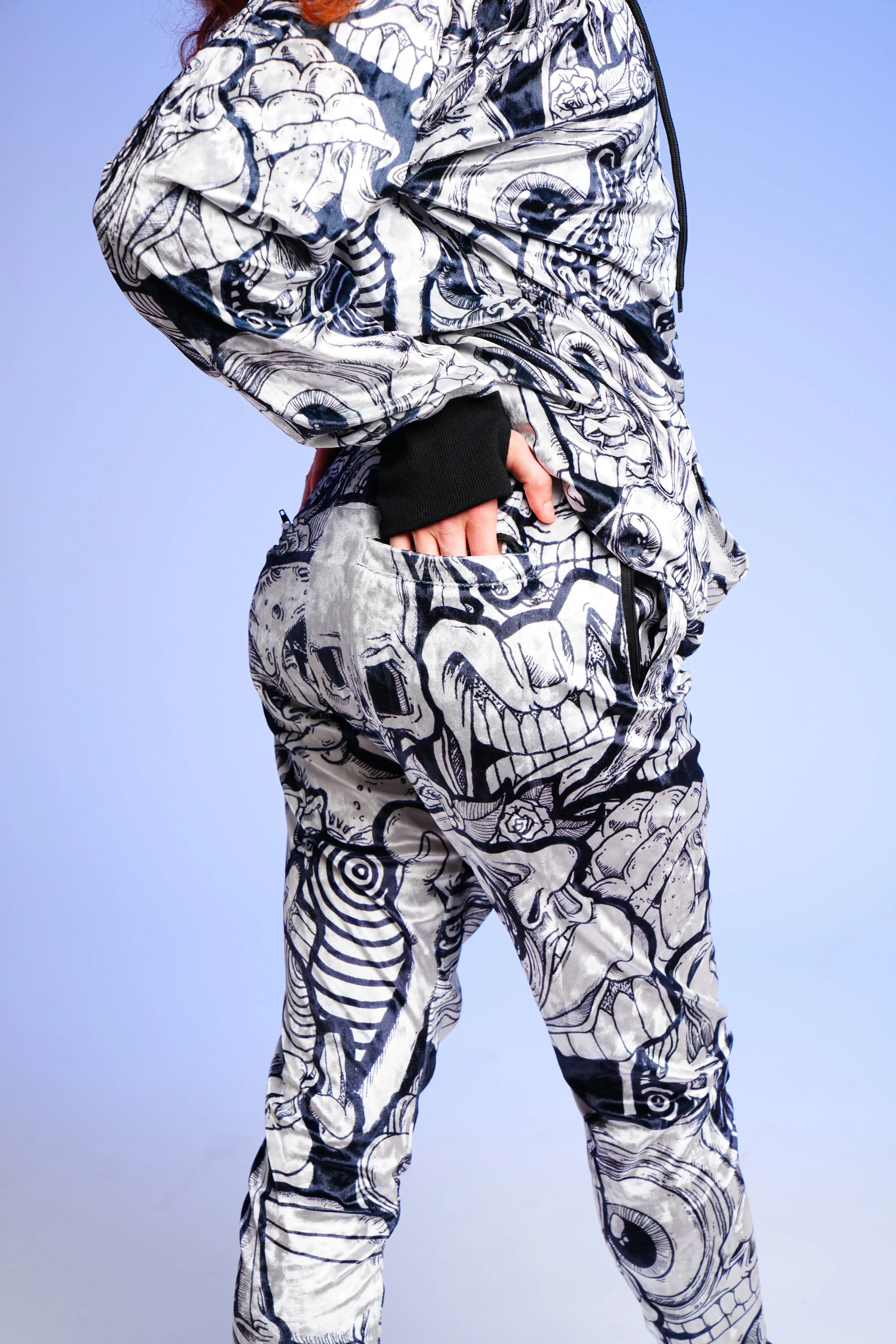 Abrooks - Ink Blot Crushed Velvet Joggers (LE 100)