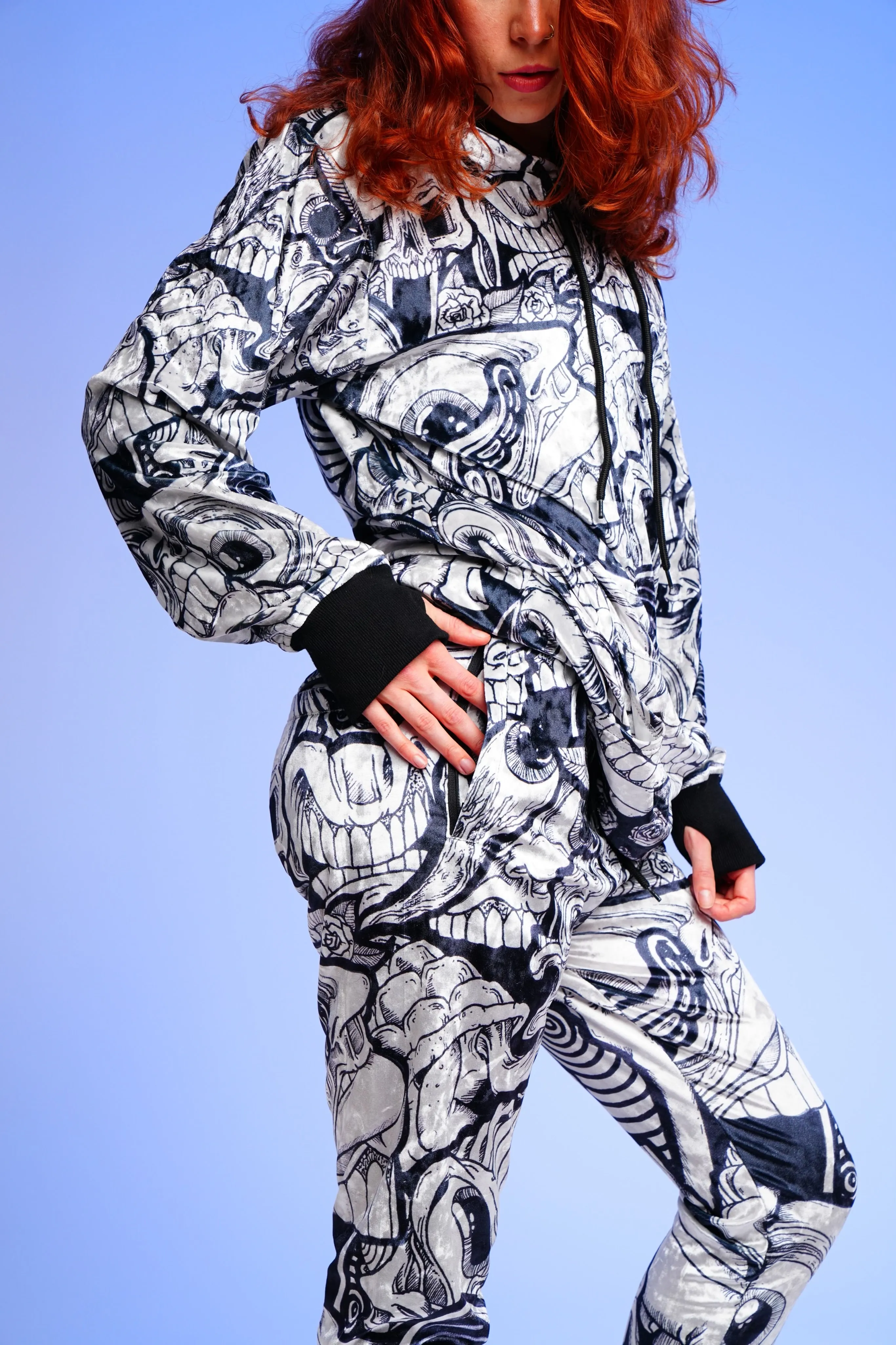 Abrooks - Ink Blot Crushed Velvet Joggers (LE 100)