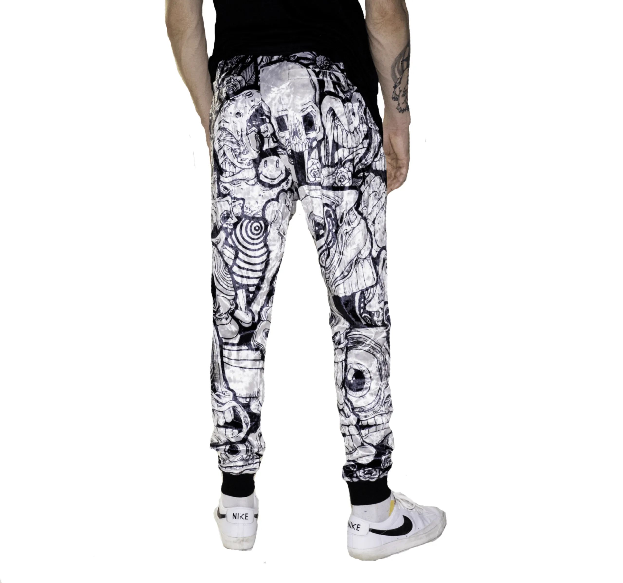 Abrooks - Ink Blot Crushed Velvet Joggers (LE 100)