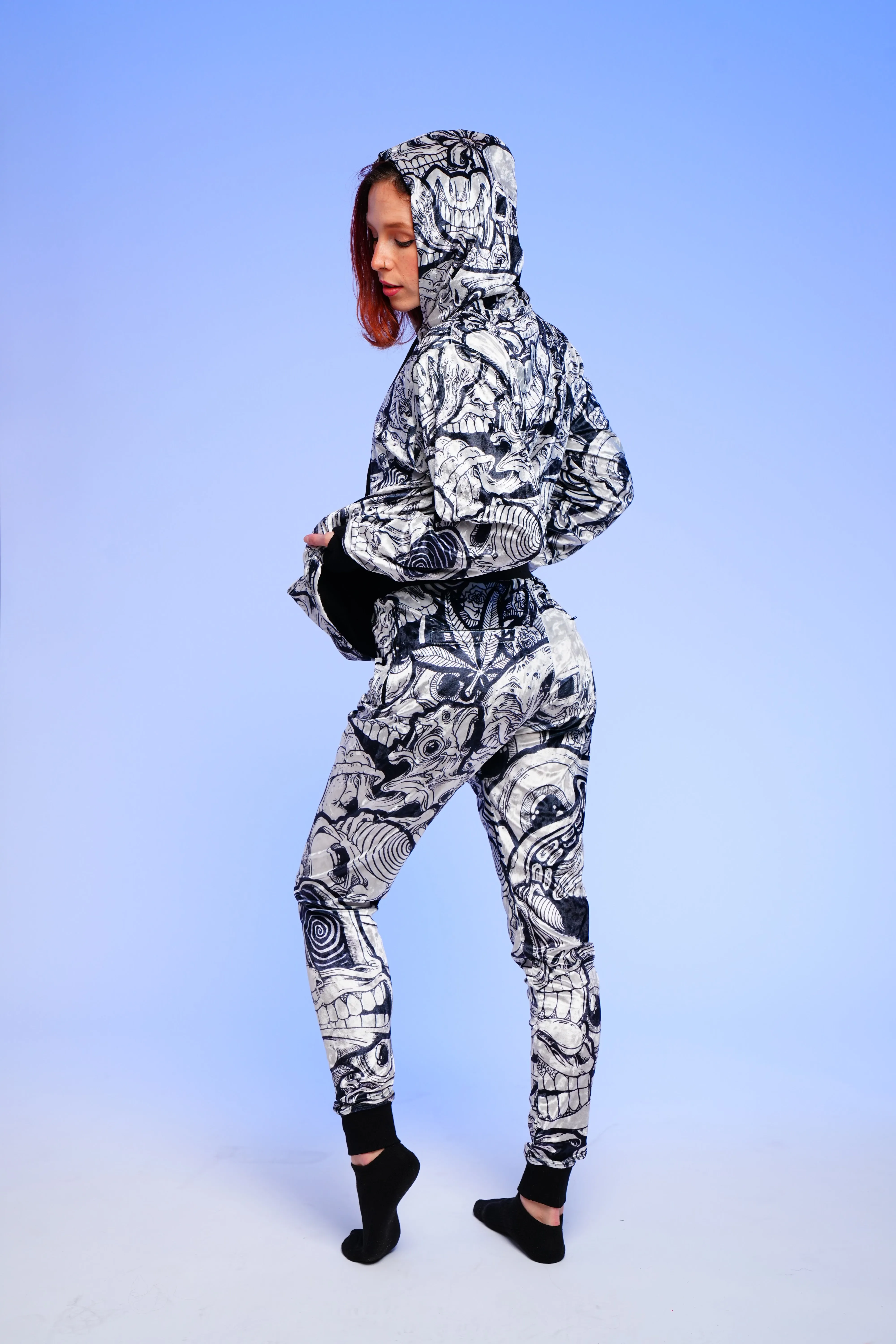 Abrooks - Ink Blot Crushed Velvet Joggers (LE 100)