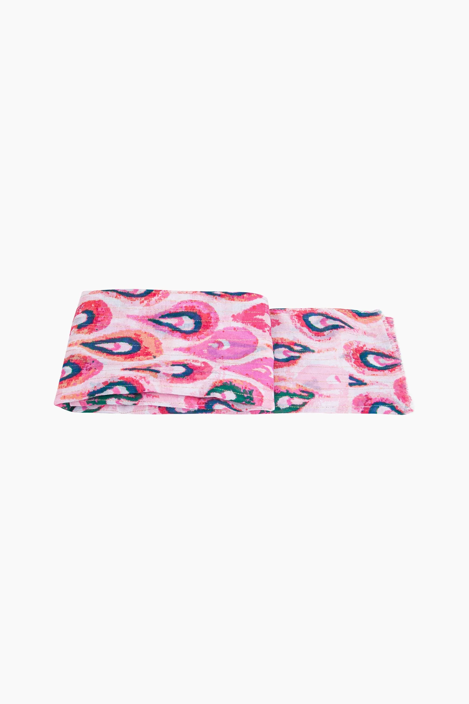 Adler Lightweight Scarf - Pink/Gold, Teardrop
