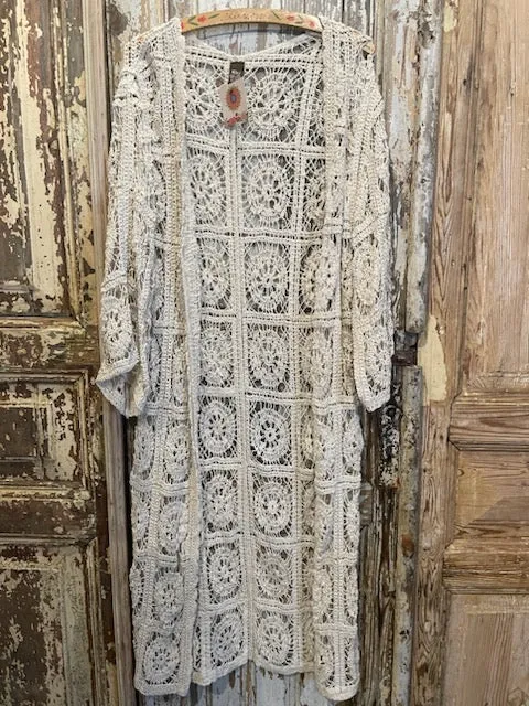 All Lace Crochet Kimono