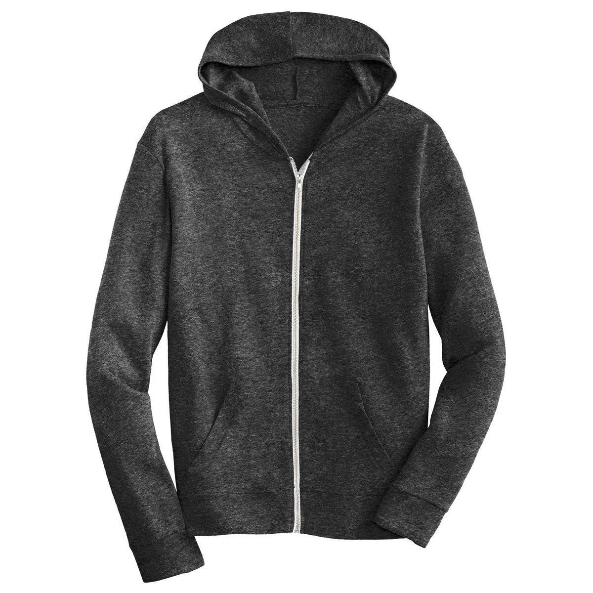 Alternative Men's Eco Black Eco-Jersey Zip Hoodie