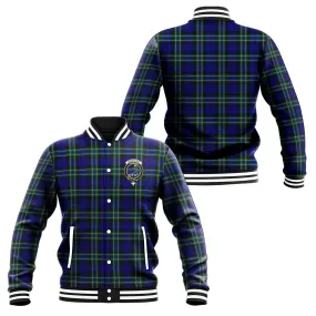 Arbuthnot Modern Tartan Baseball Jacket with Family Crest