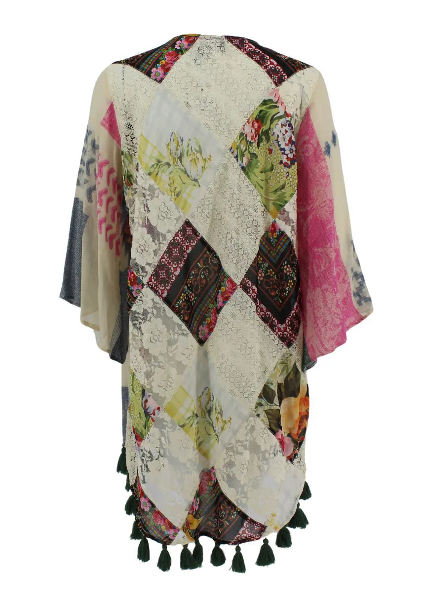 Avani Patchwork Kimono-Final Price