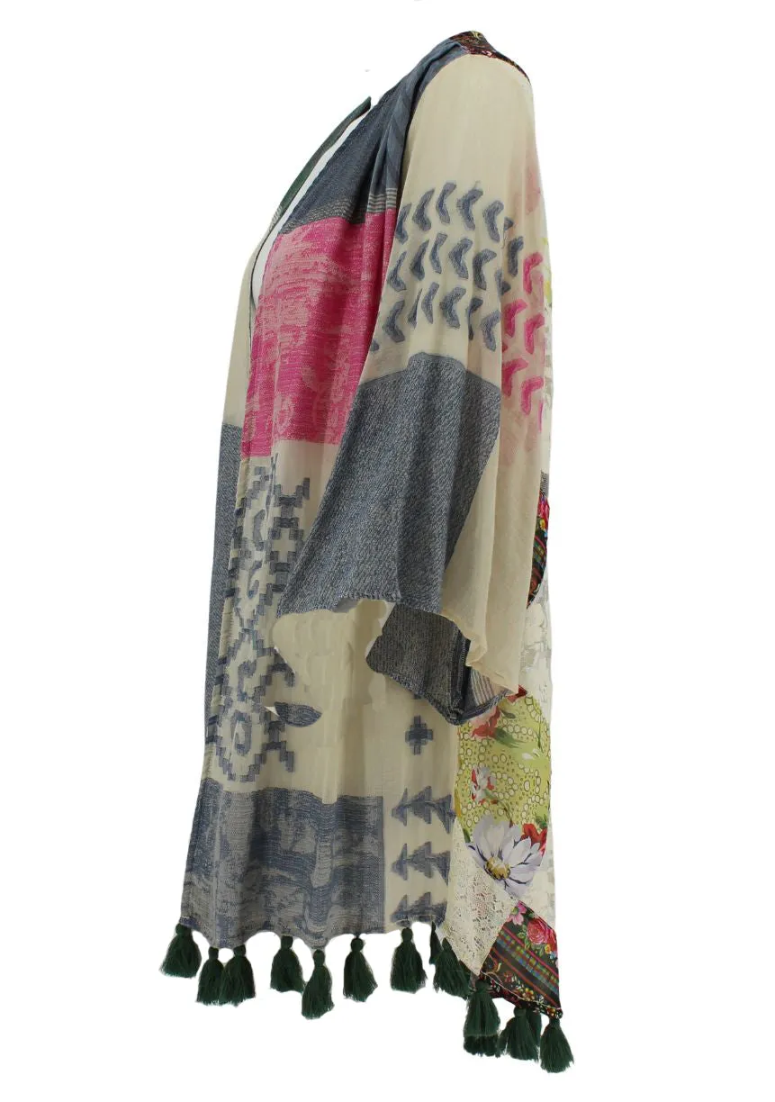 Avani Patchwork Kimono-Final Price