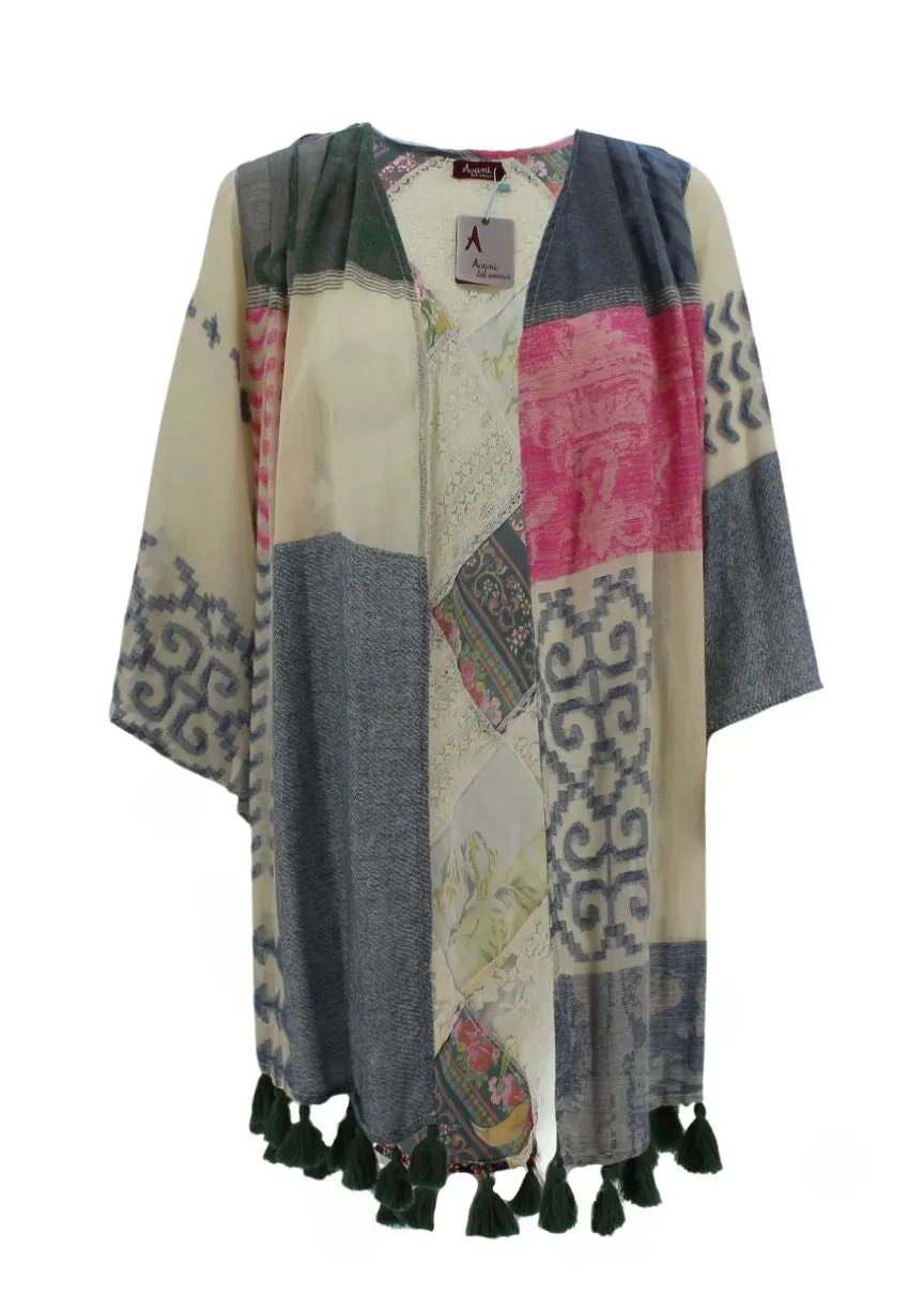 Avani Patchwork Kimono-Final Price