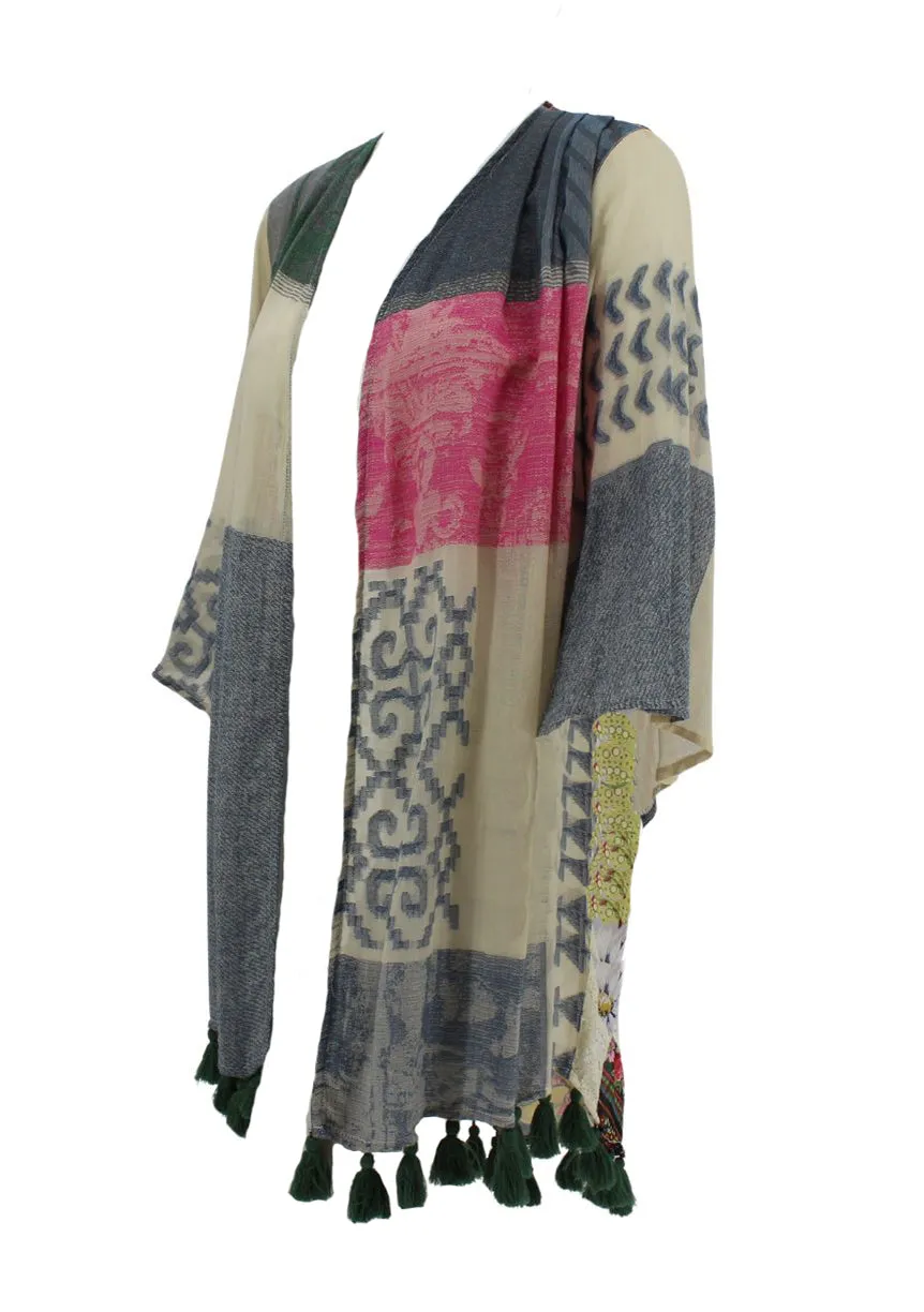Avani Patchwork Kimono-Final Price