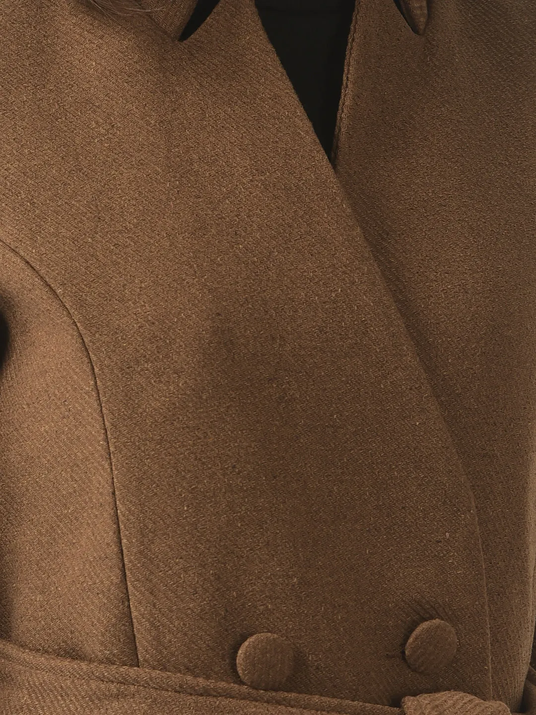 Belted Khaki Over-Coat