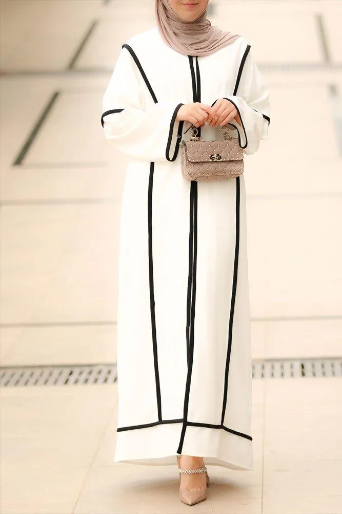 Beyaz Sport abaya