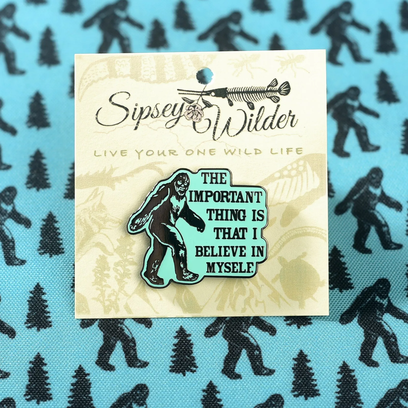 Bigfoot Believe Enamel Pin