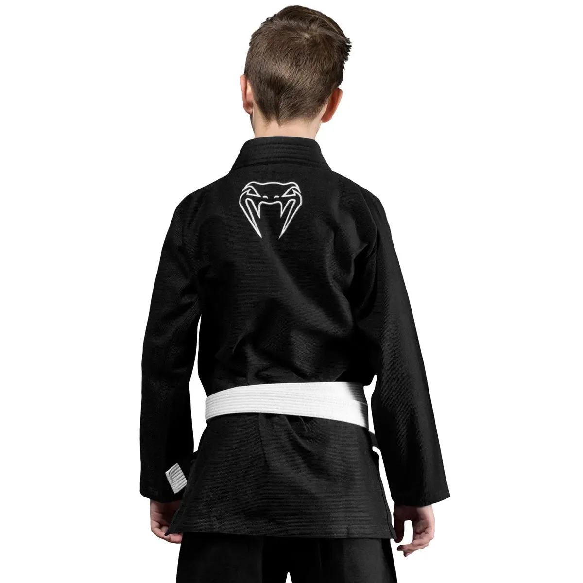 BJJ GI Venum Contender Kids Kimono Black (White Belt Included)
