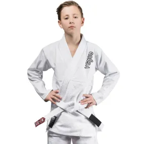 BJJ GI Venum Contender Kids Kimono White (White Belt Included)
