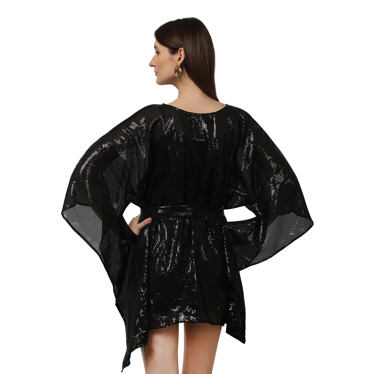 Black Sequin Kaftan.