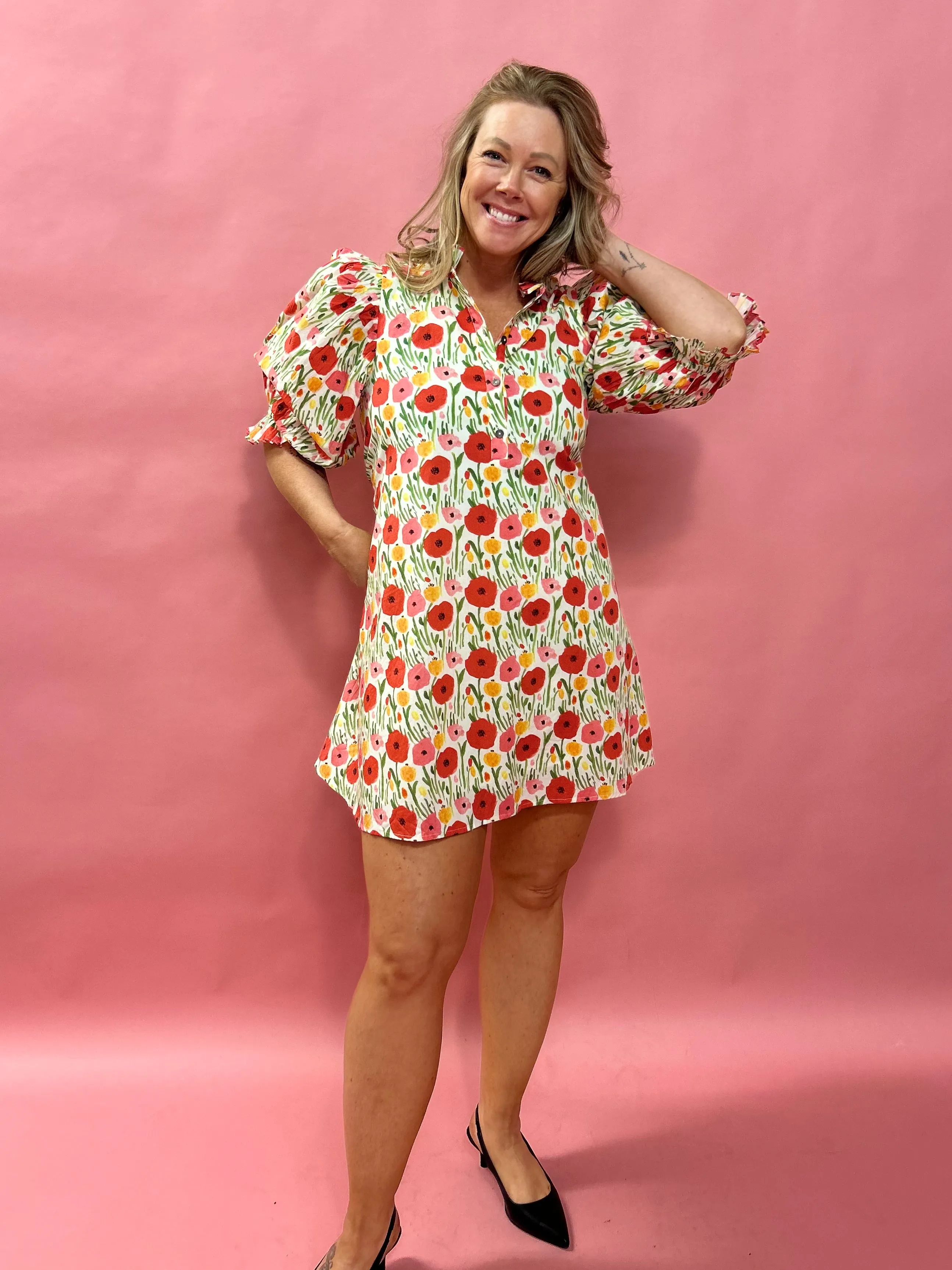 Bloom in Style: Spring Floral Babydoll Dress