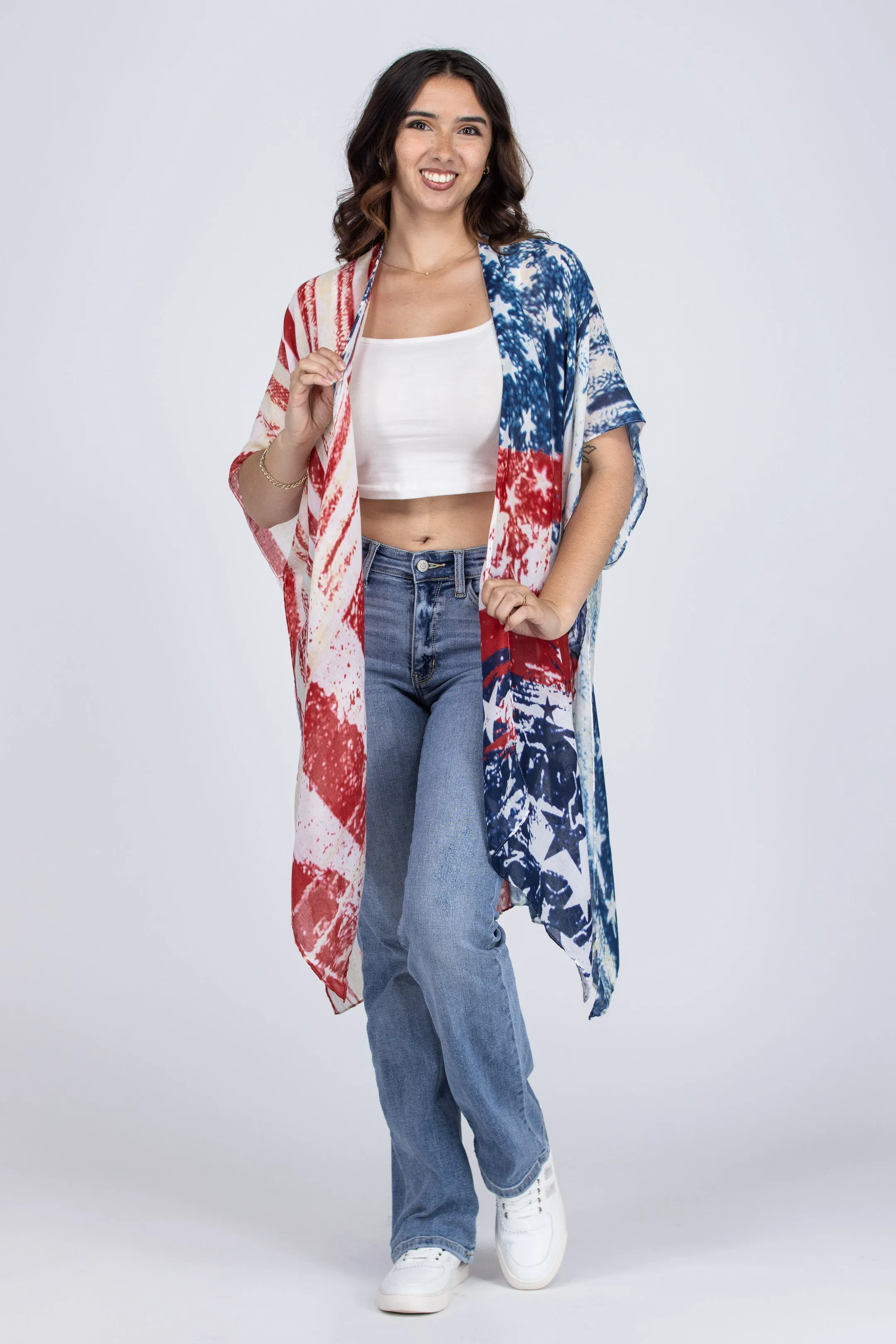 Bold Stripes & Bright Stars Kimono * Final Sale*
