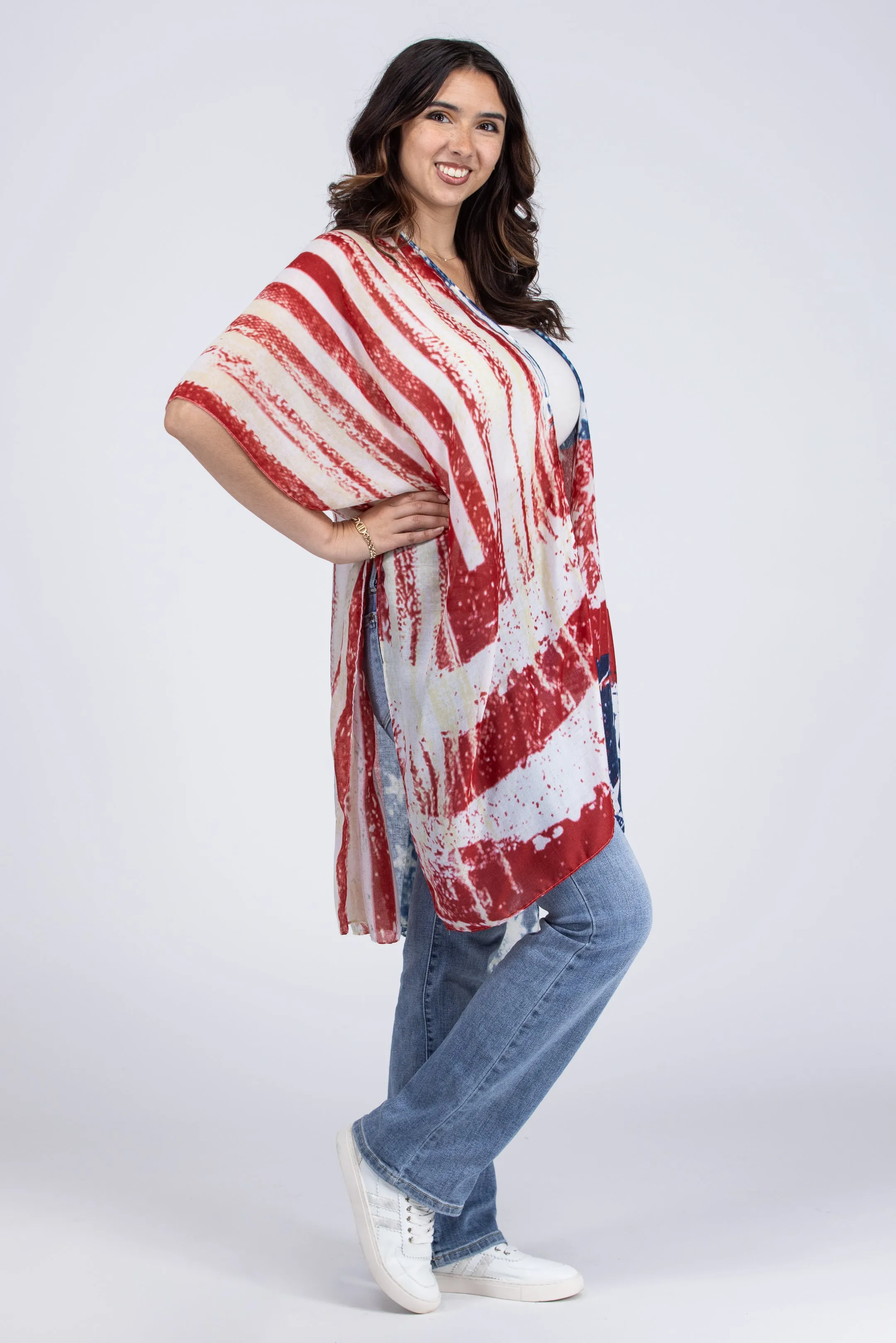 Bold Stripes & Bright Stars Kimono * Final Sale*