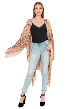 Breezy Beach Blossoms Kimono