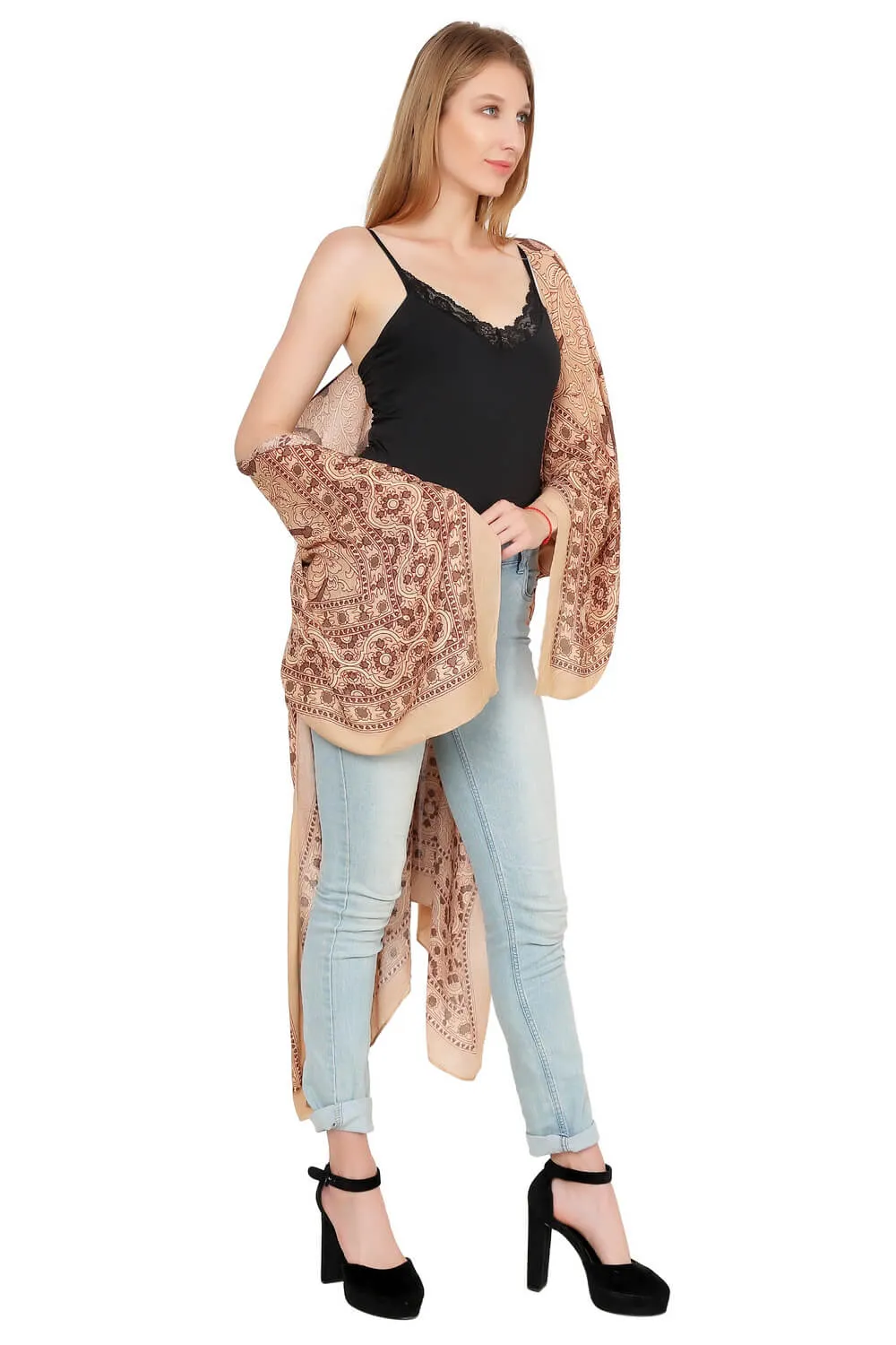 Breezy Beach Blossoms Kimono