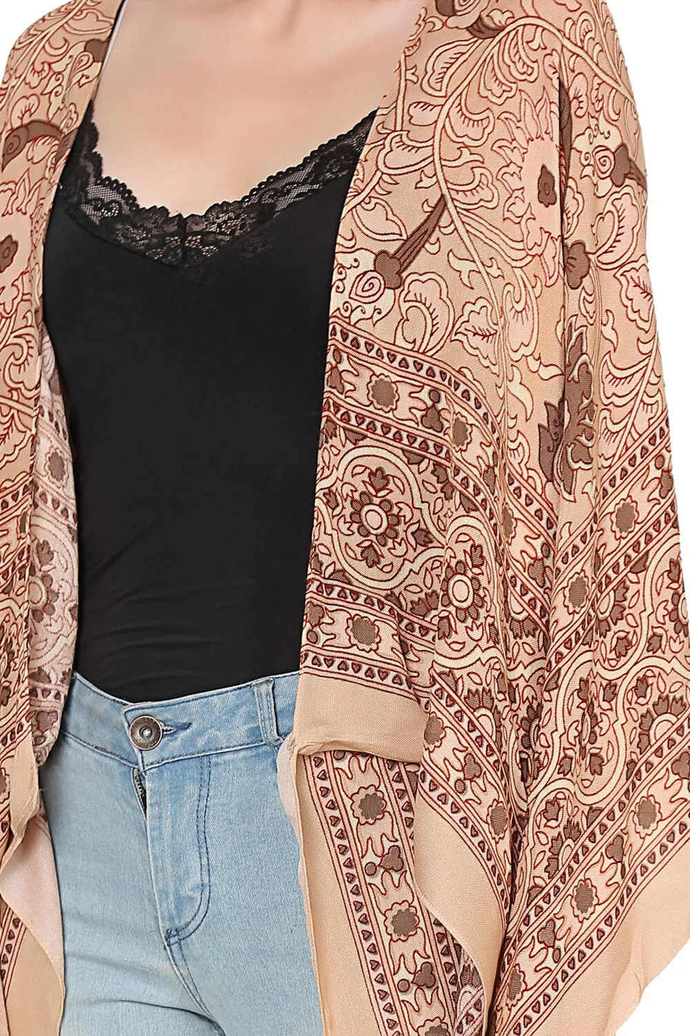Breezy Beach Blossoms Kimono