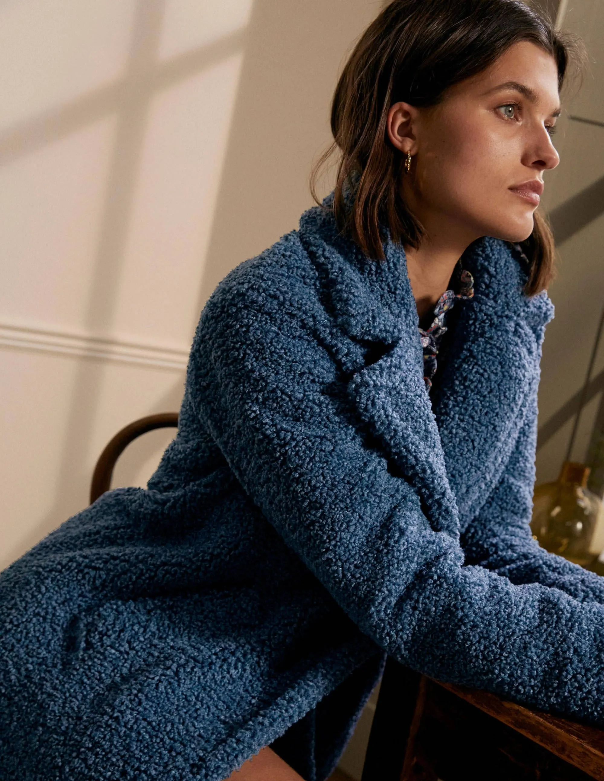 Canterbury Teddy Coat-Sapphire