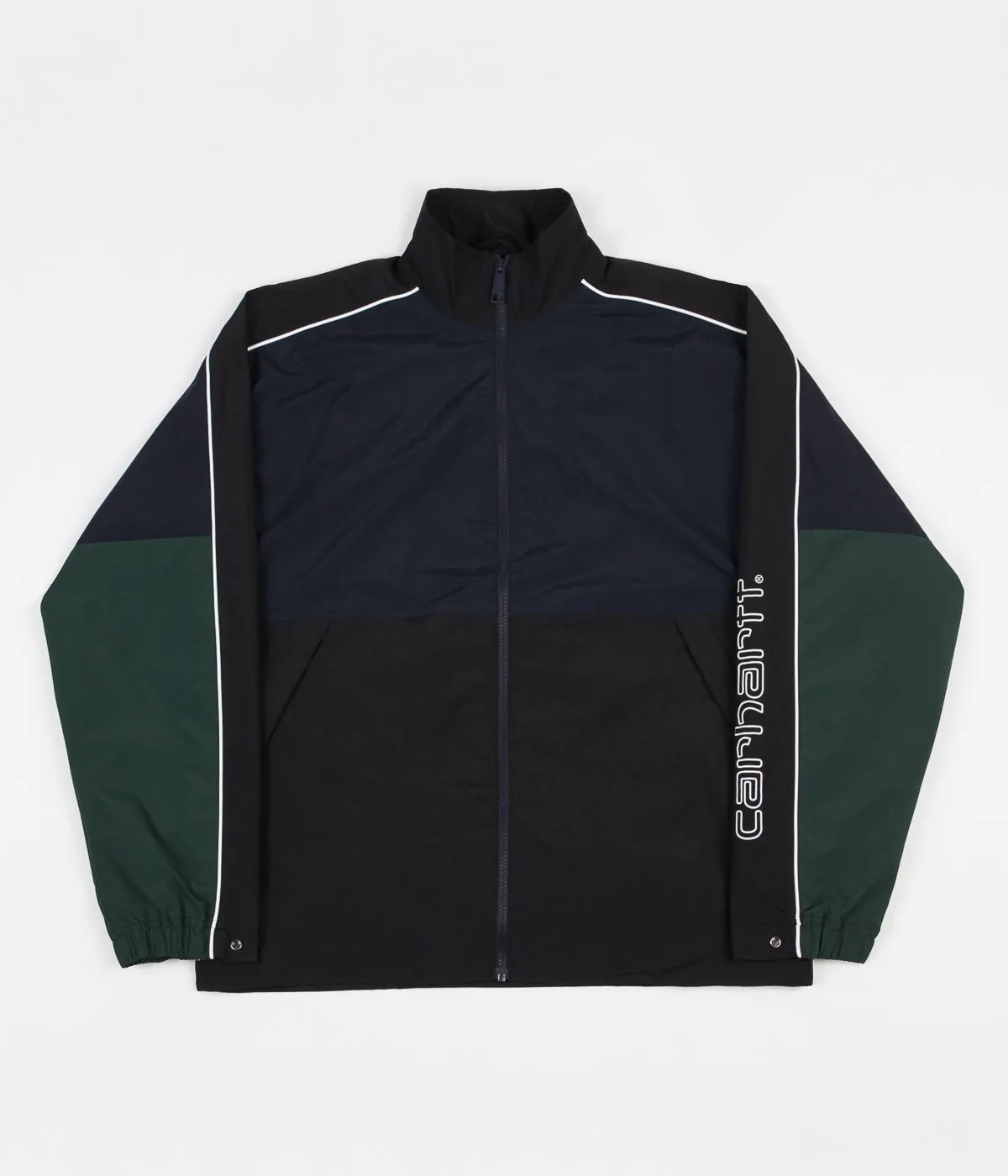 Carhartt Terrace Jacket - Dark Navy / Black / Bottle Green