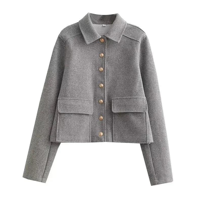 Casaco Outwear Com Botões Parka