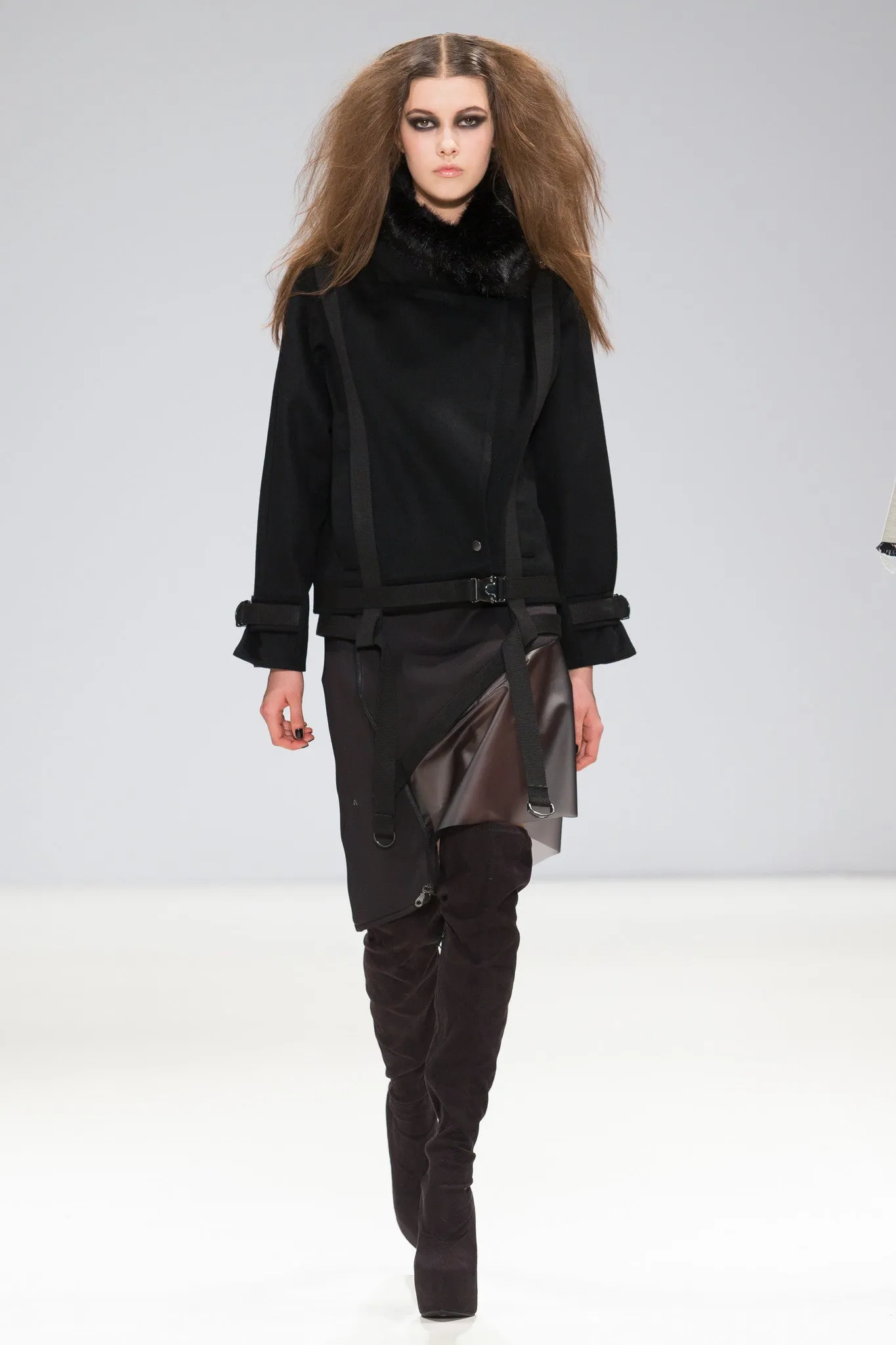 Cashmere Wool Biker Jacket
