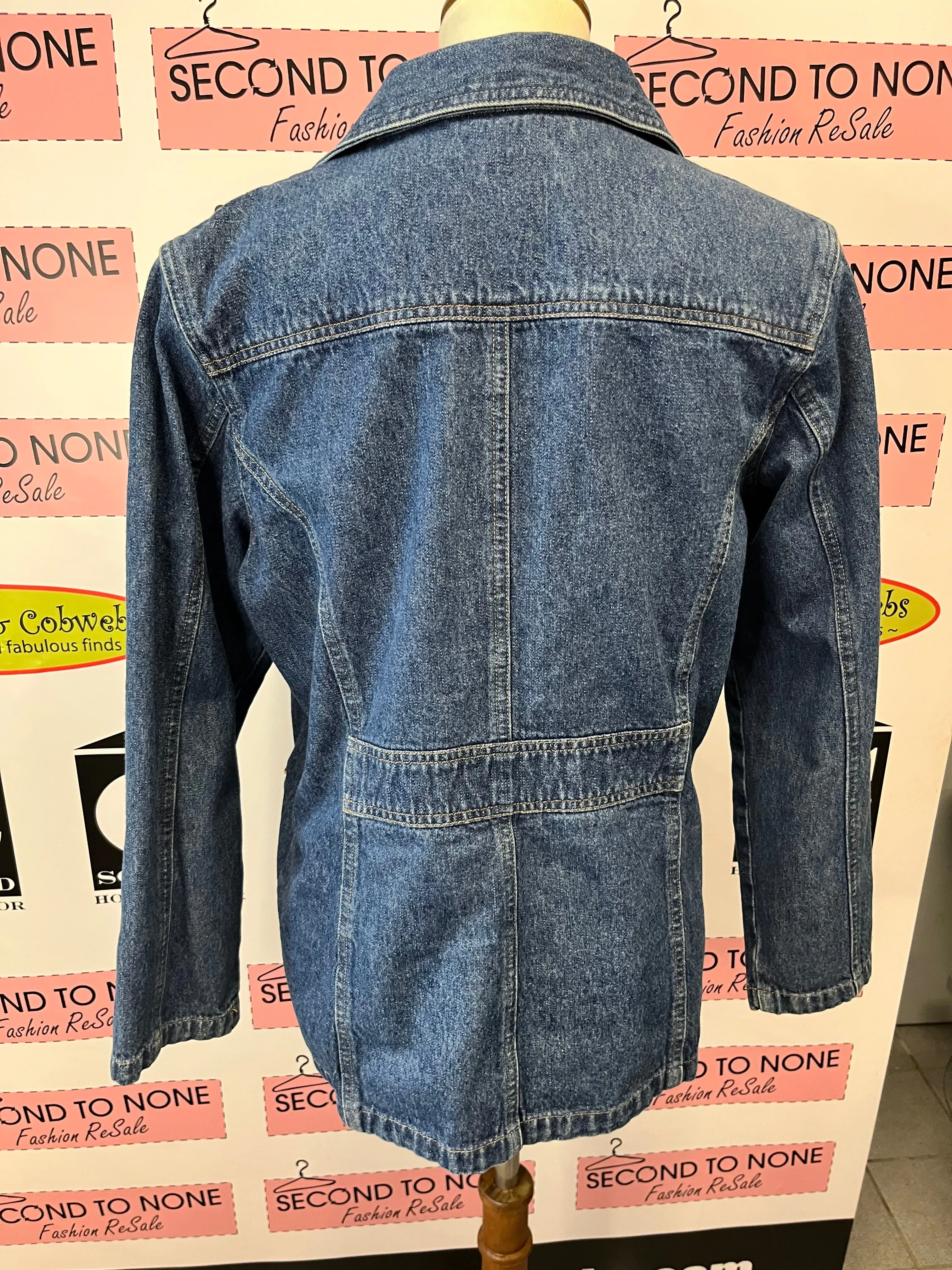 Cherokee Mid-Length Denim Jacket (Size L)