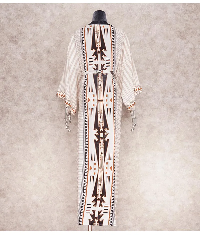 Chic women beach kimono