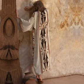 Chic women beach kimono