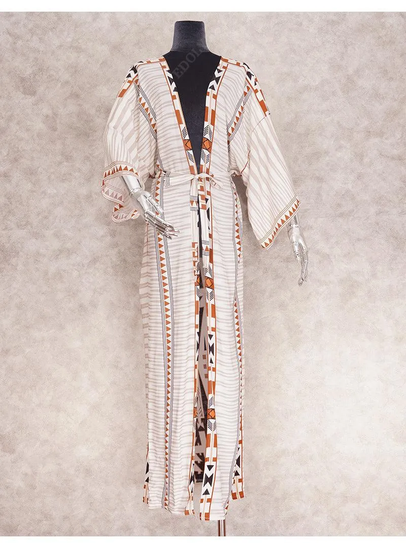 Chic women beach kimono