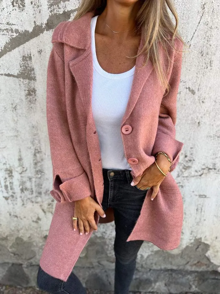 CLEARANCE SALE🔥 Casual Lapel Wool Single Breasted Long Coat