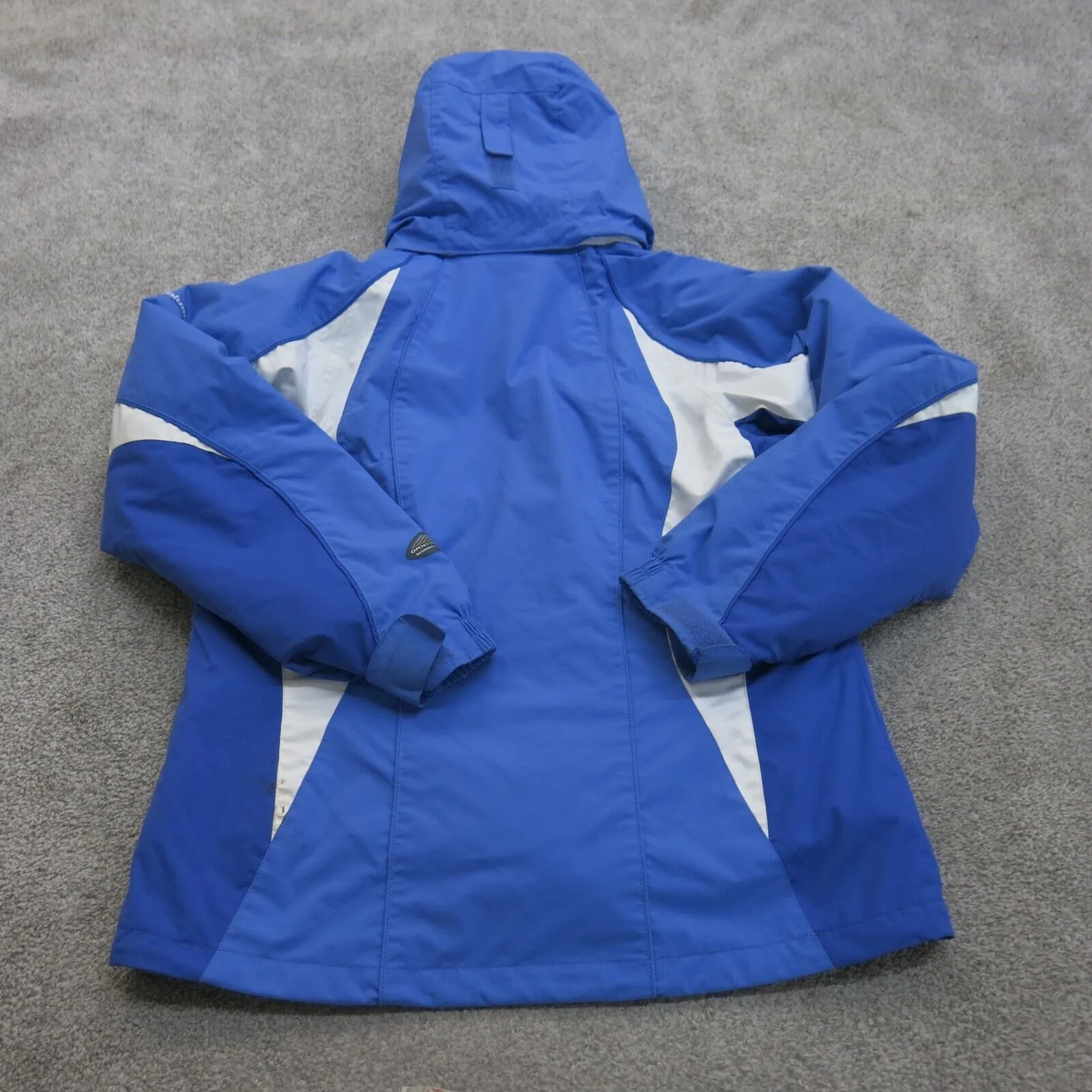Columbia Vertex Jacket Womens M Blue Outdoors Core Interchange Hooded Parka Coat