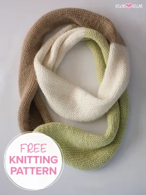 Compatto Cowl FREE Infinity Scarf PDF Knitting Pattern