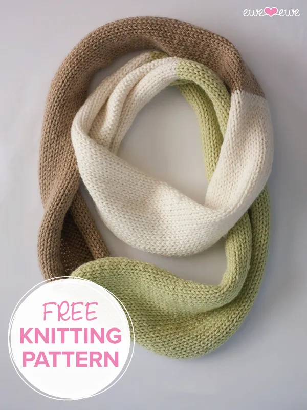 Compatto Cowl FREE Infinity Scarf PDF Knitting Pattern