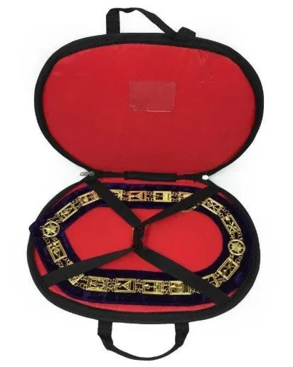 Cryptic Mason - Royal & Select Chain Collar - Gold/Silver On Blue   Free Case