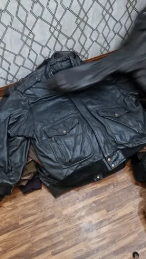 Custom handpick Mens flight leather jacket