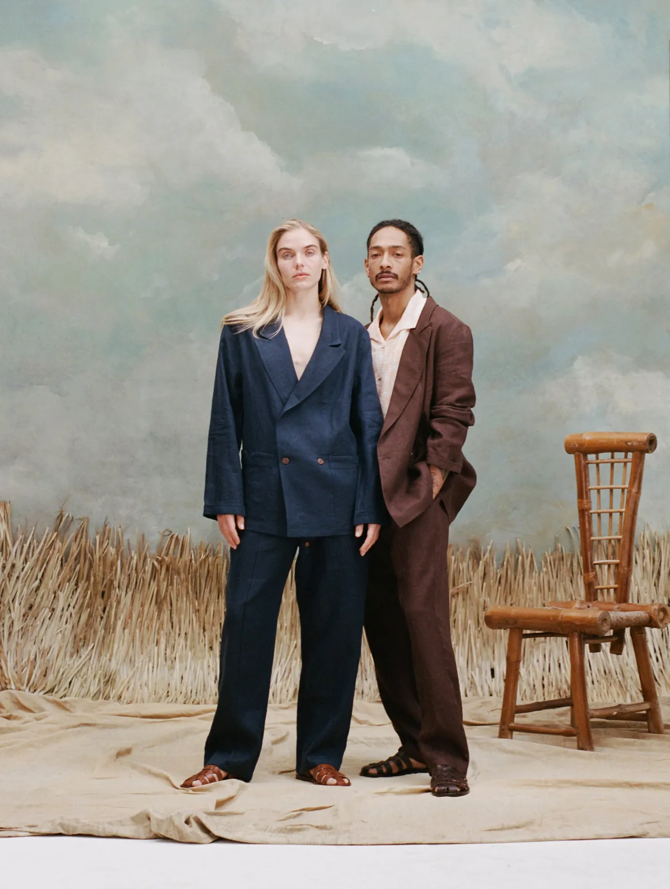 Easy-Going Jacket (Navy Linen)