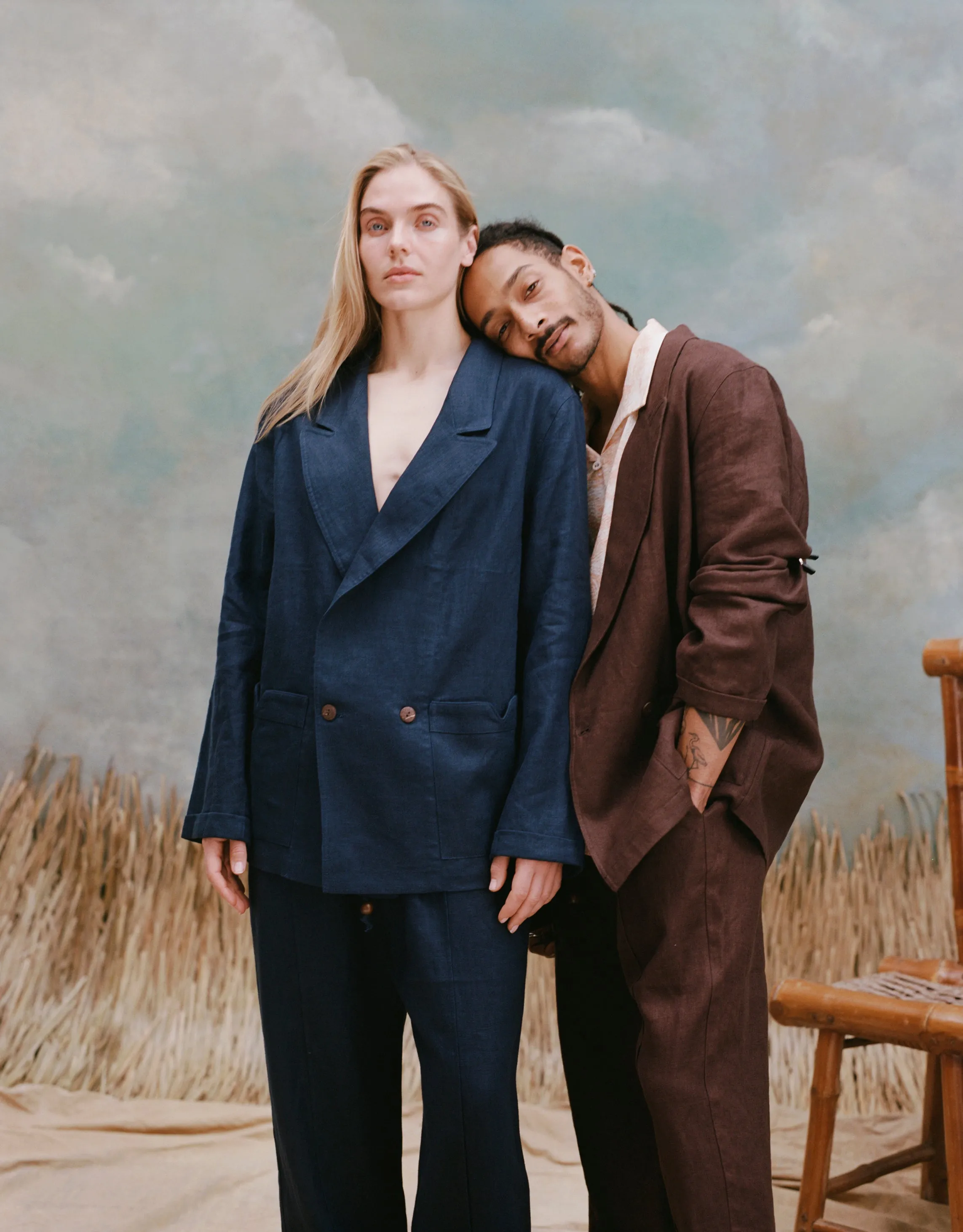 Easy-Going Jacket (Navy Linen)