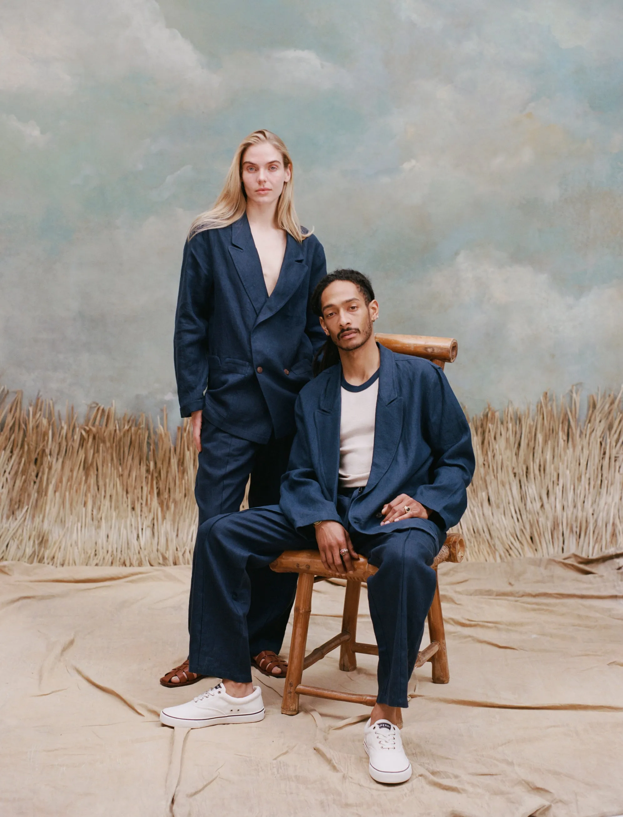 Easy-Going Jacket (Navy Linen)
