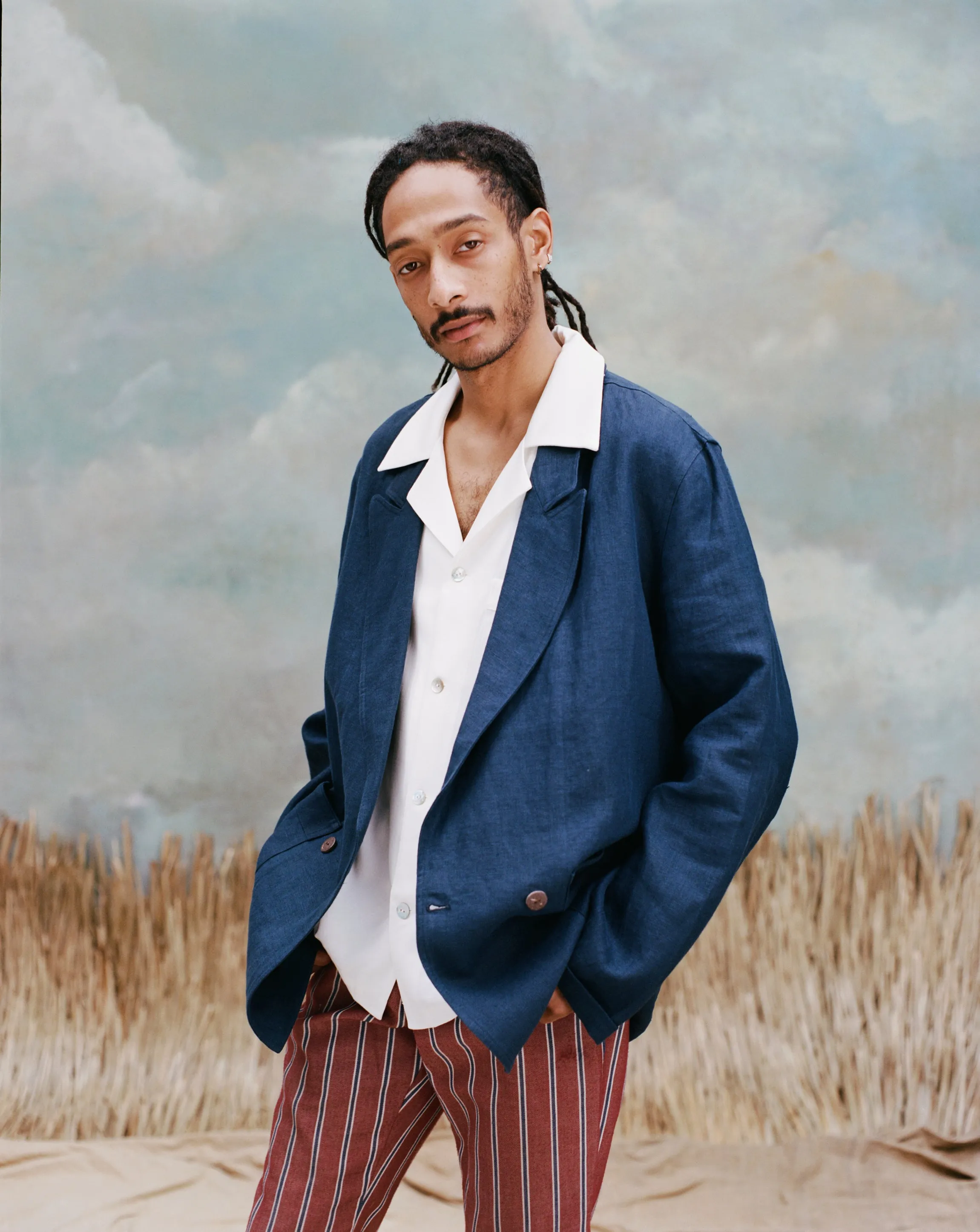 Easy-Going Jacket (Navy Linen)